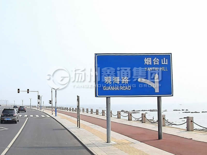 BZG-015，交通標志桿，雙柱標志桿