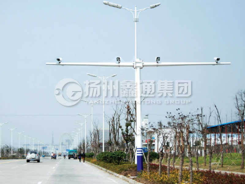 DJG-004，電子警察桿，T型八棱電警桿