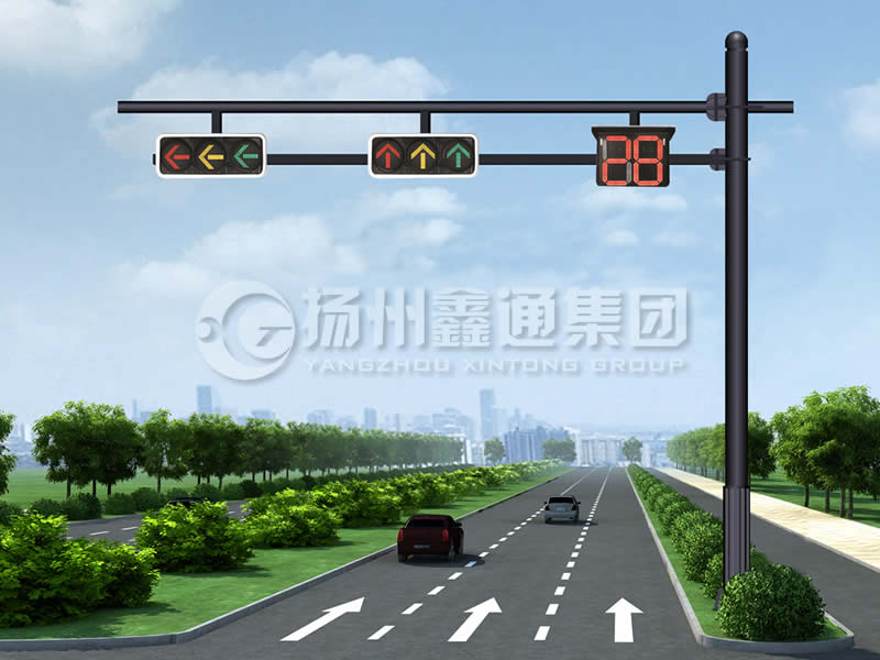 XHDG-061，F(xiàn)型信號(hào)燈桿，晉中信號(hào)燈桿